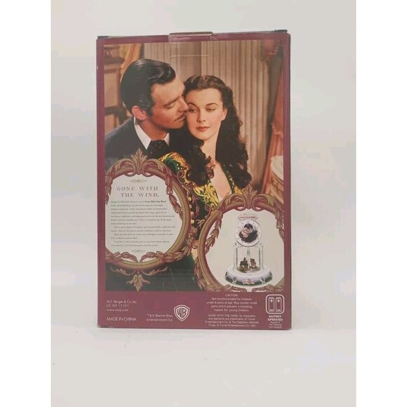 Gone With The Wind Anniversary Clock w/Horse & Carriage Pendulums 9 Inch NIB - Picture 4 of 7